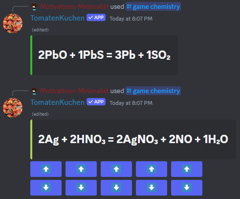 Chemistry command with a random equation